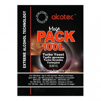 Турбо дрожжи Alcotec Mega Pack 100L (360 гр.)