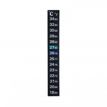 Термометр наклейка LCD полоска, от 18 до 34°C, размер 2х13 см