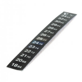Термометр LCD полоска, от 18 до 34 C, размер 2х13 см